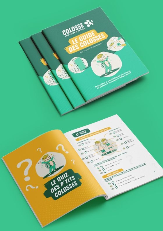 Brochure "Le guide des colosses" de l'association Colosse aux pieds d'argile