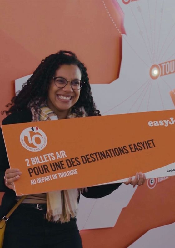 Gagnante du jeu grandeur nature Easyjet