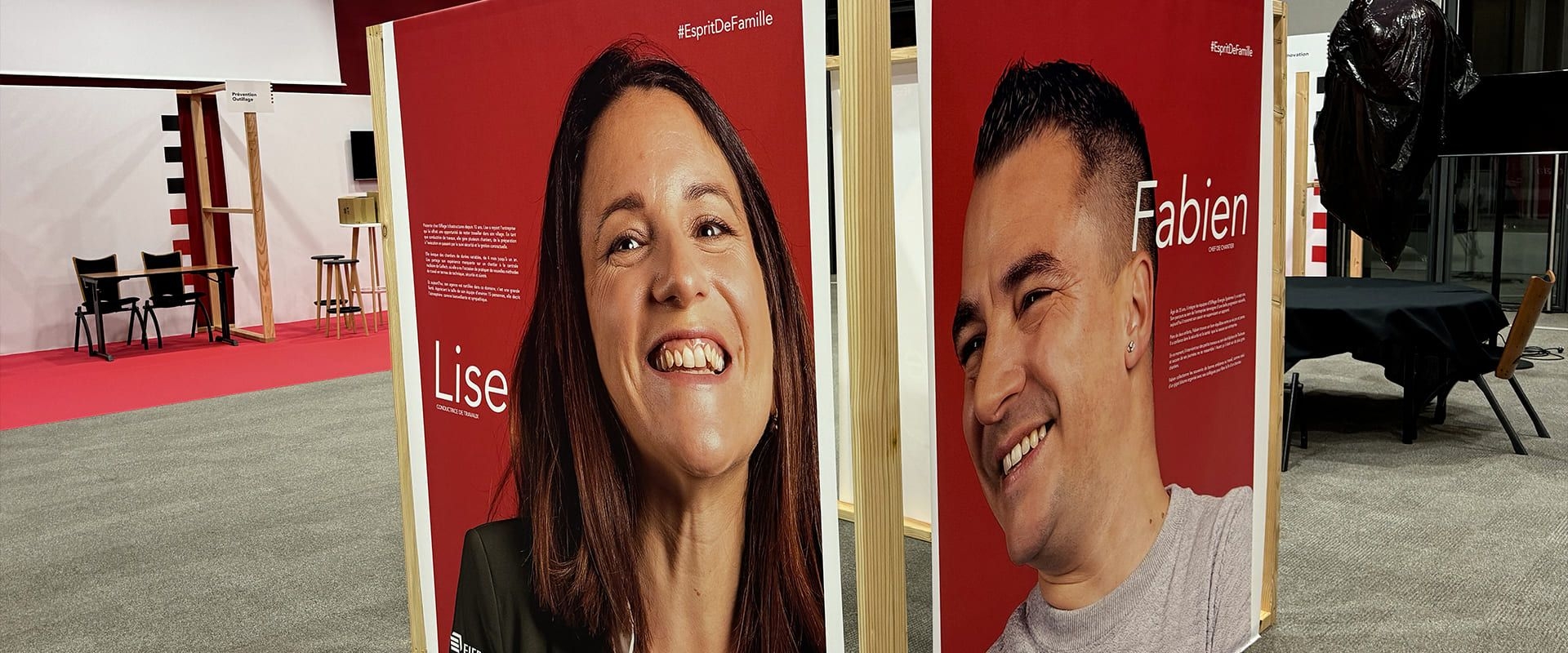 Affiches Portraits - Salon du recrutement Eiffage