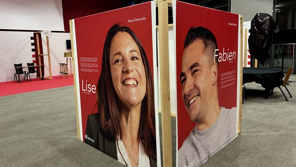 Affiches Portraits - Salon du recrutement Eiffage