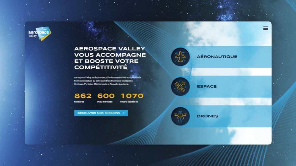 Accueil du site Aerospace-valley.com