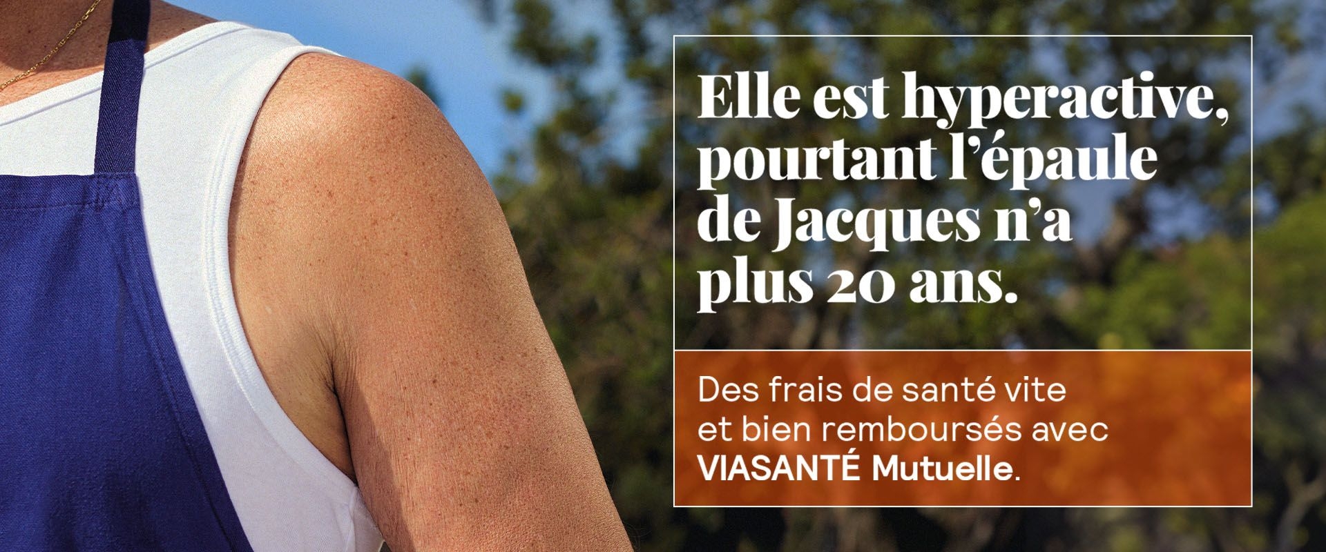 Bandeau horizontal affiche campagne « Les parties du corps » - VIASANTÉ Mutuelle "