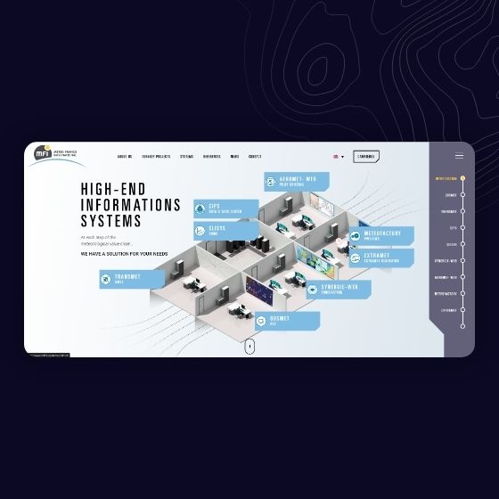 Navigation desktop du site mfi.fr